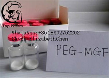 2mg*10vial/kit 하얀 PEG MGF 인체 성장 호르몬 펩타이드 CAS 108174-48-7은 냉동 건조 파우더를 풉니다.